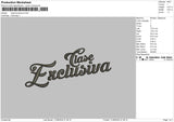 Clasetext Embroidery File 6 sizes