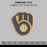 Handlogo 1410 Embroidery File 6 sizes