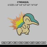 Cyndaquil Embroidery File 6 sizes