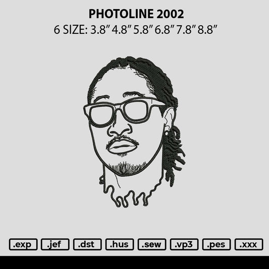 Photoline 2002 Embroidery File 6 sizes
