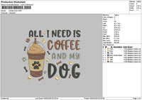 Coffeetext 0304 Embroidery File 6 sizes