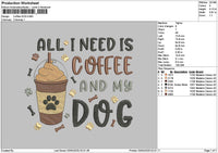 Coffeetext 0304 Embroidery File 6 sizes