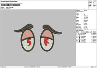 Eyes 0306 Embroidery File 6 Sizes
