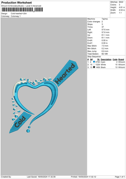 Bluetext Embroidery Design File 6 sizes