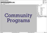 Communitytext 0812 Embroidery File 6 sizes