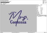 Contessatext Embroidery File 6 sizes