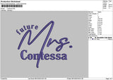 Contessatext Embroidery File 6 sizes