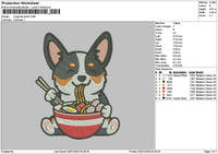 Dognoodle 01 Embroidery File 6 sizes