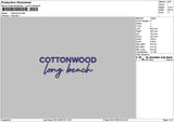 Cottontext Embroidery File 6 sizes