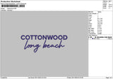 Cottontext Embroidery File 6 sizes