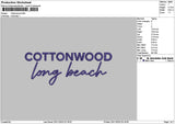 Cottontext Embroidery File 6 sizes