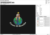 Count N Mount Embroidery File 4 size