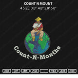 Count N Mount Embroidery File 4 size