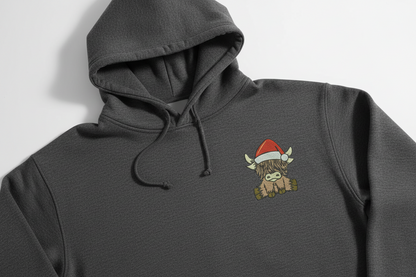 Cow Xmas V2 Embroidery File 6 sizes