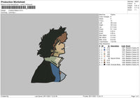 Cowboy Bepbop Embroidery File 4 size