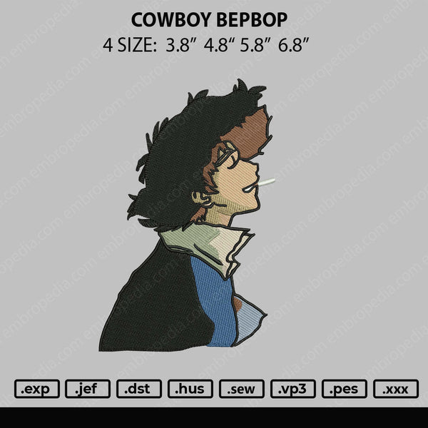 Cowboy Bepbop Embroidery File 4 size