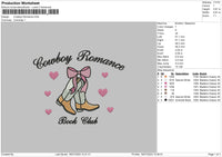 Boots Text 01 Embroidery File 6 sizes