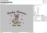 Boots Text 01 Embroidery File 6 sizes