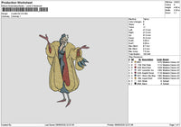 Cruella 01 Embroidery File 6 sizes