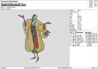 Cruella 01 Embroidery File 6 sizes