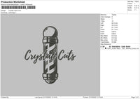 Crystal Cuts Embroiery File 5 sizes