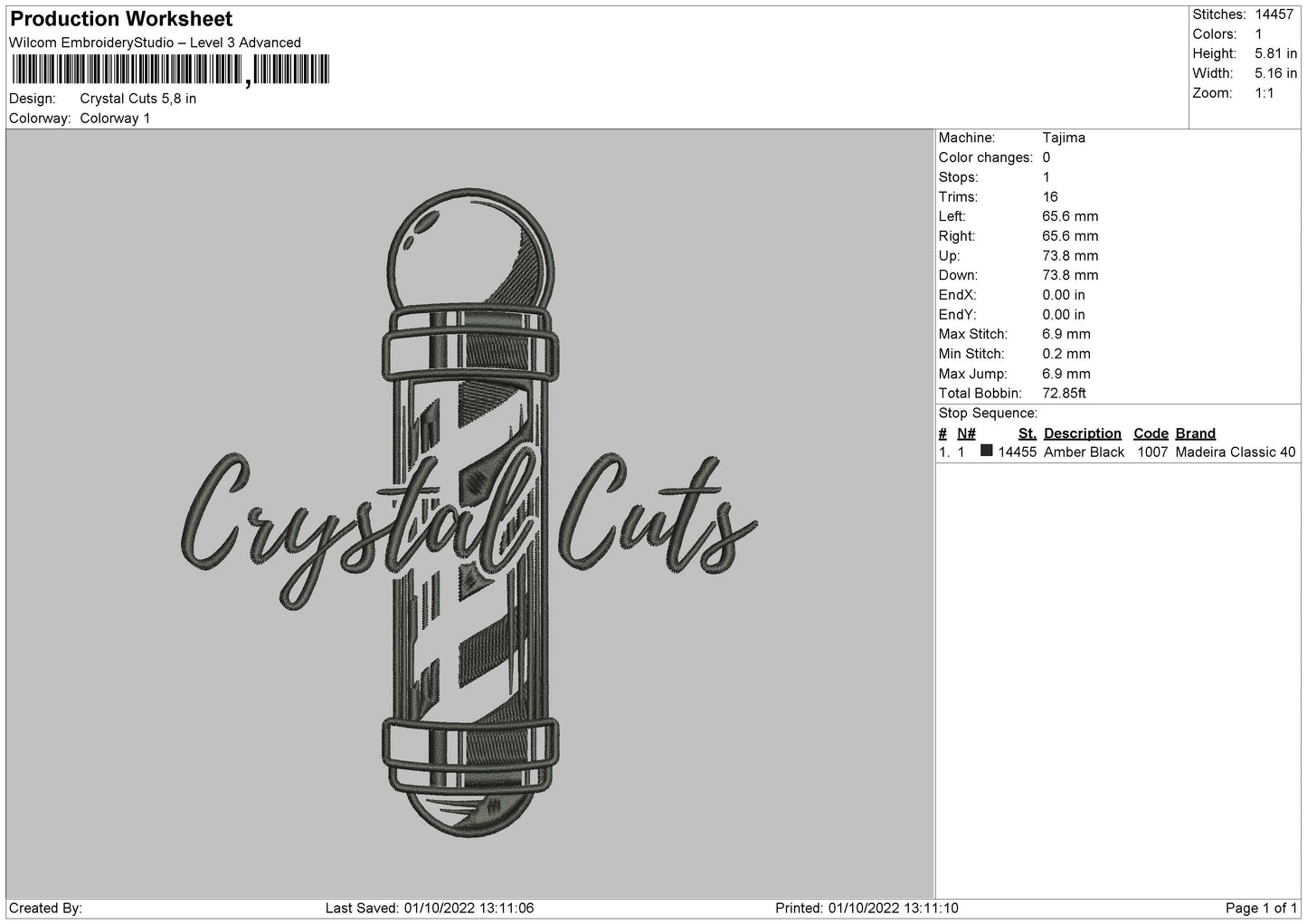 Crystal Cuts Embroiery File 5 sizes