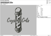 Crystal Cuts Embroiery File 5 sizes