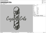 Crystal Cuts Embroiery File 5 sizes