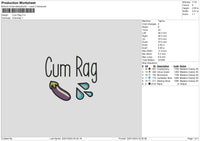 Cumrag Embroidery File 6 sizes