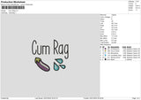 Cumrag Embroidery File 6 sizes