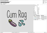 Cumrag Embroidery File 6 sizes
