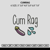Cumrag Embroidery File 6 sizes