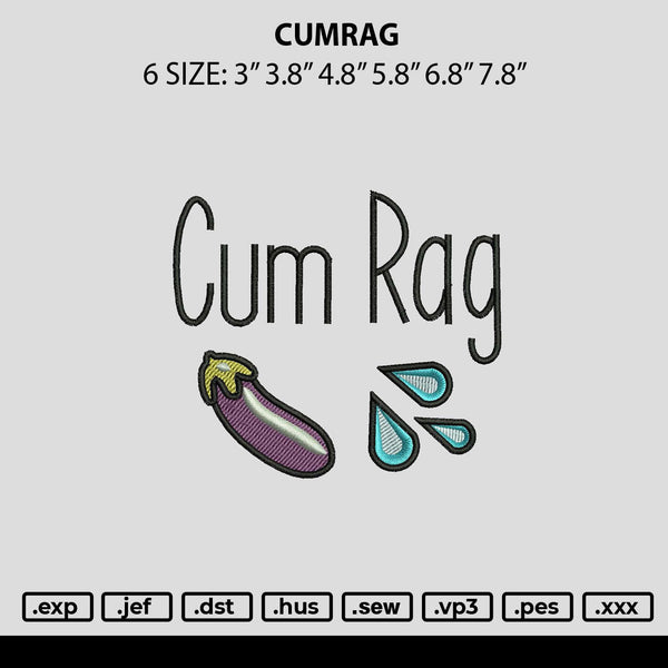 Cumrag Embroidery File 6 sizes