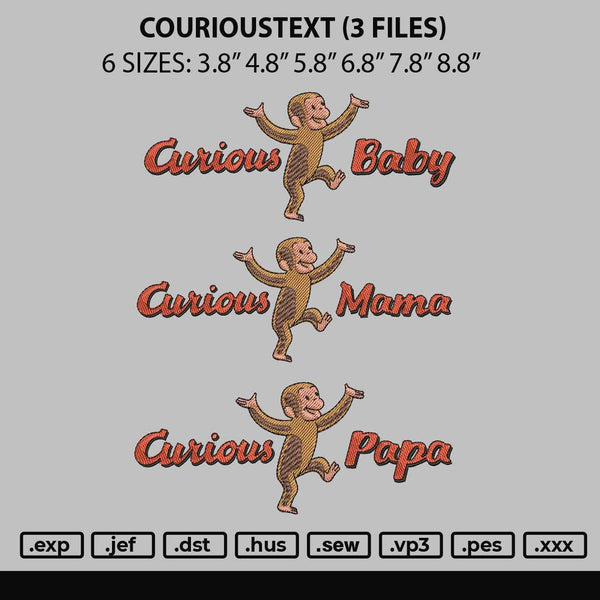 Corioustext Embroidery 3 Files