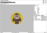 Georgecircle Embroidery File 6 sizes