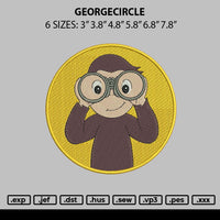 Georgecircle Embroidery File 6 sizes