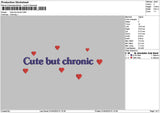 Cute Text 0104 Embroidery File 6 sizes