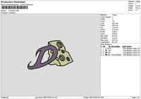 D Cheese Embroidery File 6 sizes