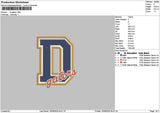 Goterstext Embroidery File 6 sizes