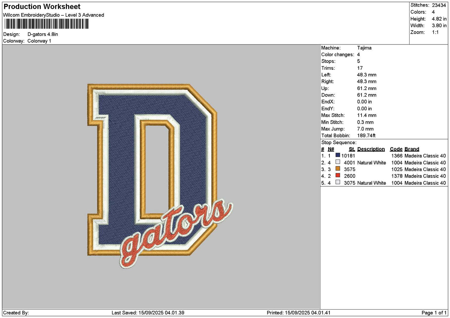 Goterstext Embroidery File 6 sizes