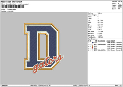Goterstext Embroidery File 6 sizes
