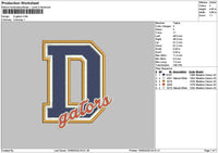 Goterstext Embroidery File 6 sizes