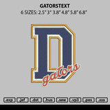 Goterstext Embroidery File 6 sizes
