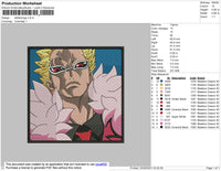 Doflamingo Embroidery File 4 size