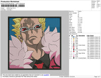Doflamingo Embroidery File 4 size