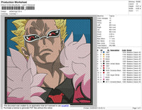 Doflamingo Embroidery File 4 size