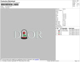 D1or Rose Rvs Embroidery File 4 size