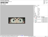 Deku Rectangle Embroidery File 4 size