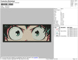 Deku Rectangle Embroidery File 4 size