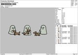 Ghosts 0110 Embroidery File 6 sizes